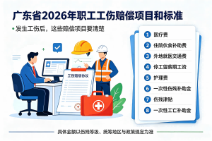 张治儒:广东省2026年7月-2027年6月职工工伤赔偿项目和标准